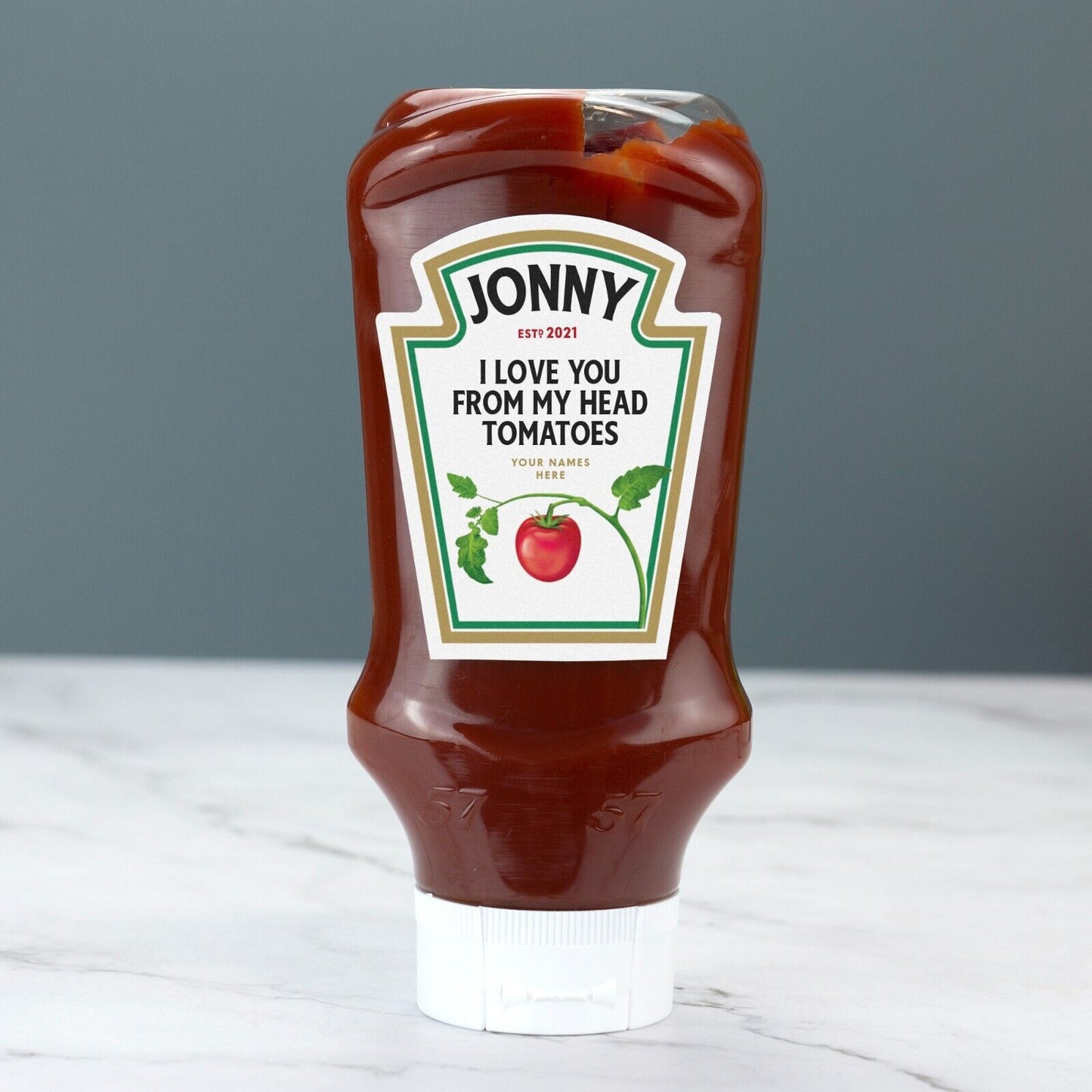 Ketchup Bottle Label