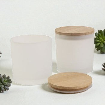 Frosted Candle Jar