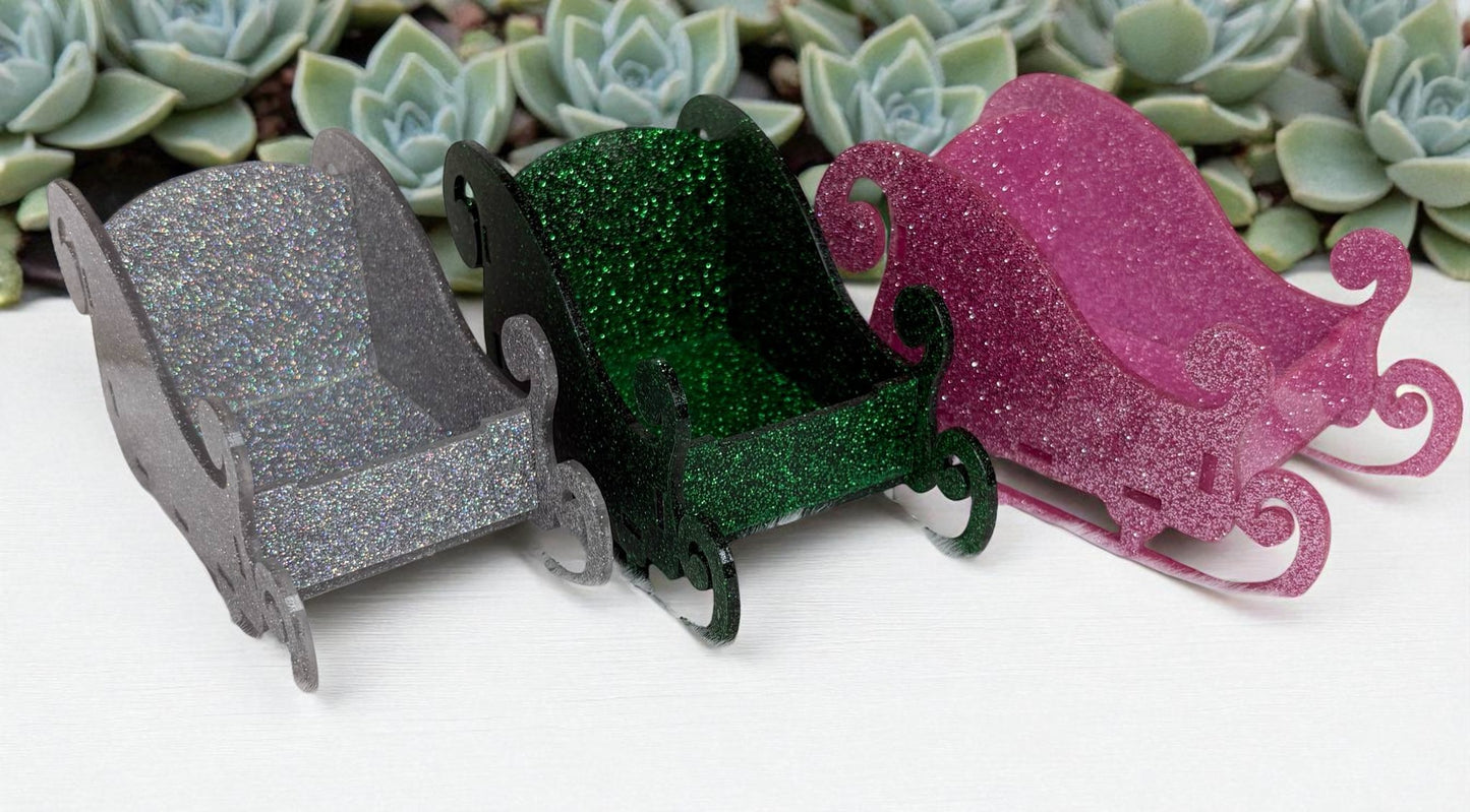 Glitter Christmas Sleigh