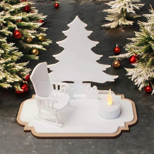 Memorial Christmas Scene
